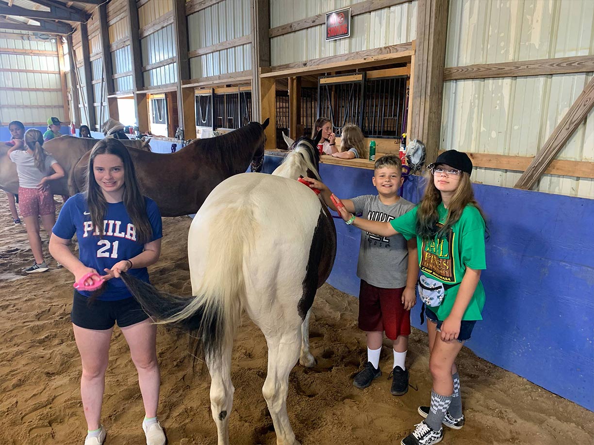 Camp Haluwasa Horsemanship Program Learning